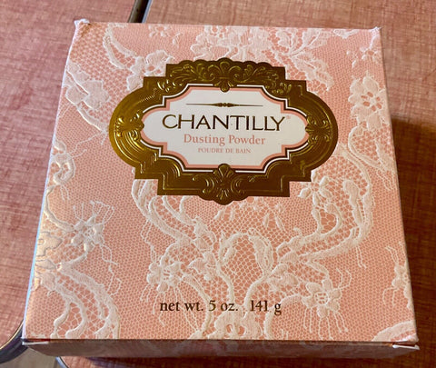 Vintage Chantilly Dusting Powder by Dana 5oz new unused open box