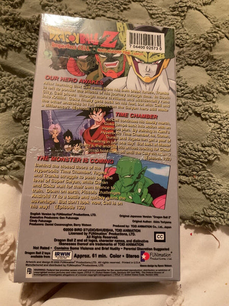 Dragon Ball Z - Imperfect Cell: Race Against Time (VHS, 2000, Uncut)