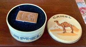 Zippo Camel Lighter Two Sided With Tin Box never used advertising