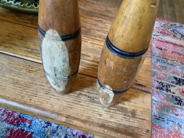 Vintage/Antique Pair Vintage Wooden wood Exercise Juggling Pins