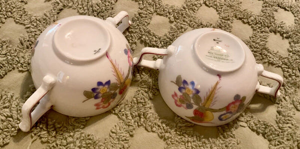 2 China Tea Cup & Rosenthal Germany Made Ritz Hotels Aida Florals birds