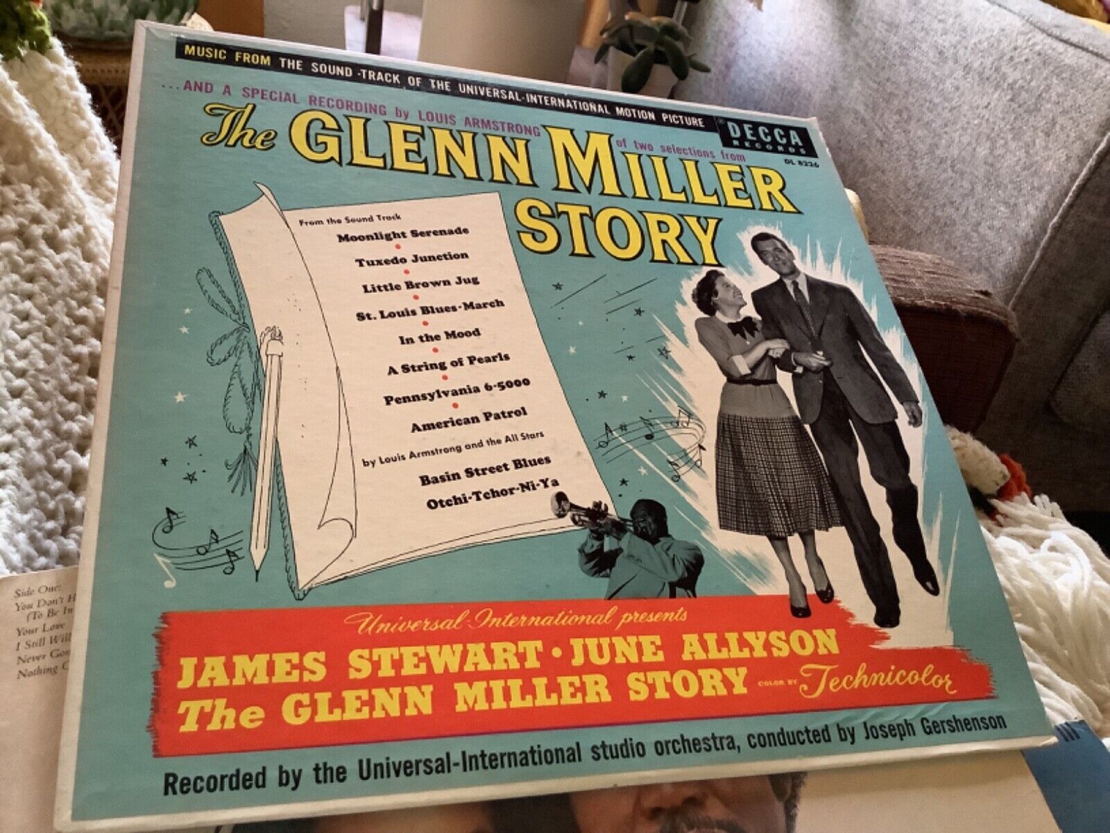 THE GLENN MILLER STORY UNIVERSAL MOTION PICTURE SOUNDTRACK VINYL LP dl 8226