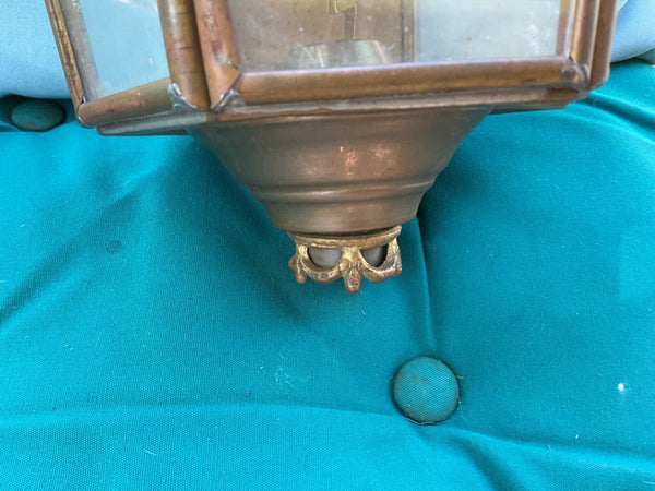 Victorian Coach Carriage porch Lantern Lamp light Eagle Finial Brass VTG/Antique