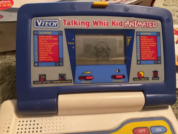 VTech Talking Whiz Kid Power Mouse Deluxe Laptop Teste , Manuals and Box