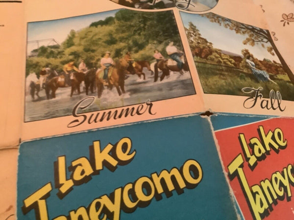 Large multi-fold Brochure and MAP Missouri Ozarks Lake Taneycomo