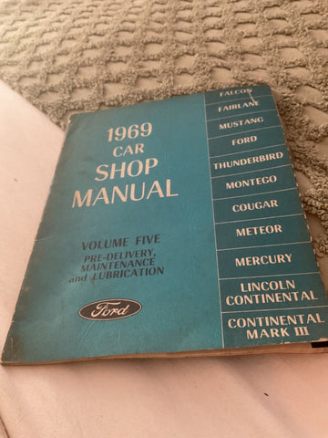 Vintage Ford Car Shop Manual 1969 Volume Five 5 Engine 1st Edition