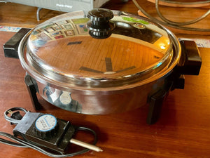 SALADMASTER 7256 Stainless 12 Oil Core Electric Skillet & Lid SALADMASTER 7256 Stainless 12 Oil Core Electric Skillet & Lid