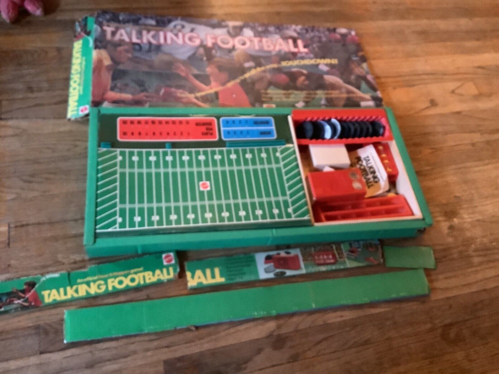 Vintage Talking Football Game 1971 Mattel Hear It Happen Sports sold as is
