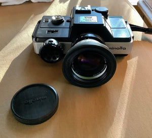 Minolta 110 Zoom SLR Film Camera w/25-50mm f4.5 Lens