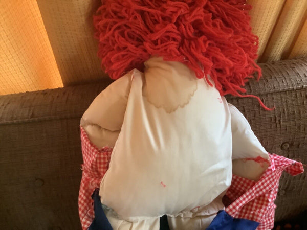 Vtg Raggedy Ann Andy Doll 34 inches