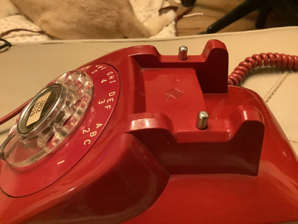 Vintage rotary Antique Automatic Electric Monophone Red AE telephone phone
