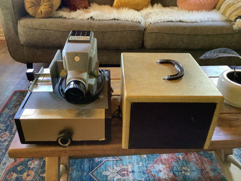 Airequipt model P Slide Projector with case Tower 6350