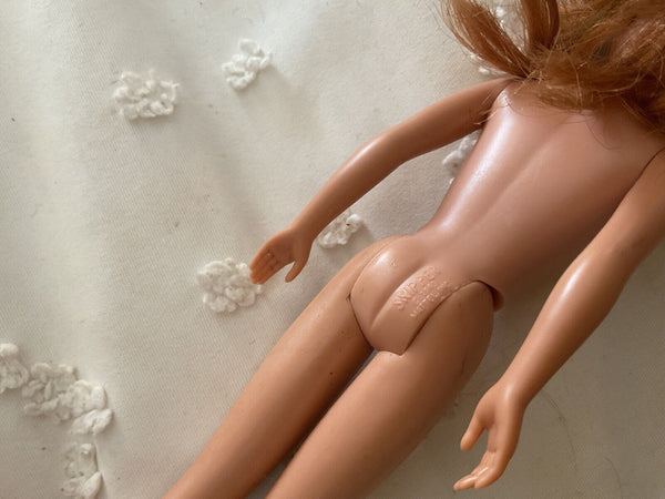 Vtg Mattel Vintage 60s SKIPPER red HAIR Doll Nude