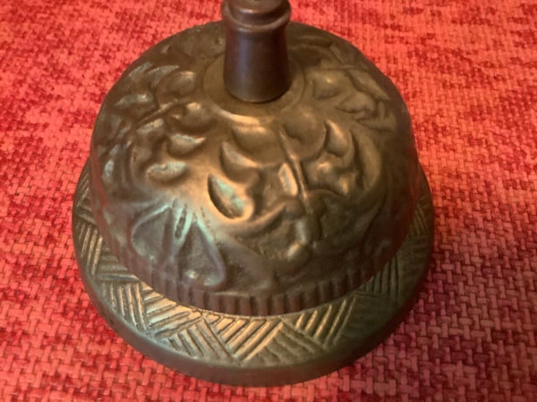 Bell Service Hotel Counter Desk Brass Call Ornate Vintage Reception Antique Bell