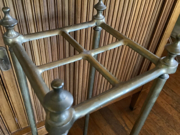 Vintage antique Brass  Umbrella Cane Stand rack holder Valet 4 Holders