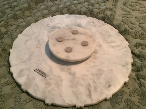 Large 18 inch Marble Lazy Susan made in India