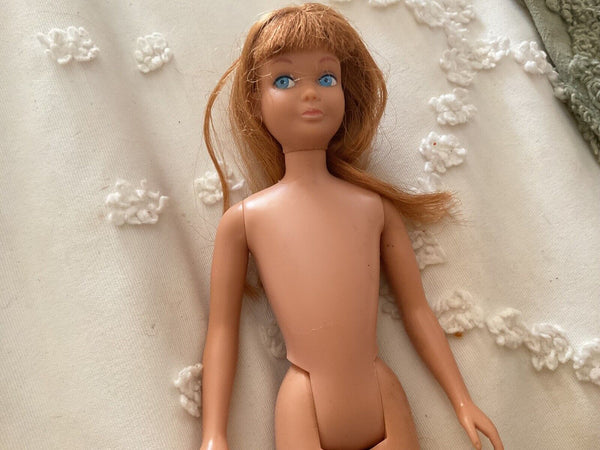 Vtg Mattel Vintage 60s SKIPPER red HAIR Doll Nude