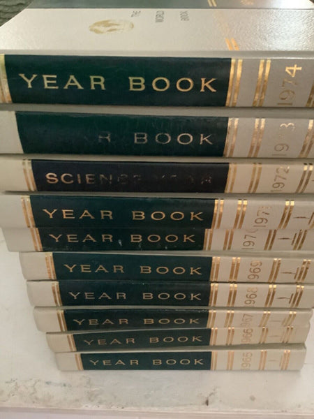 The World Book Year Book 1962-1974 Vintage Encyclopedia Set - 10 Great Condition