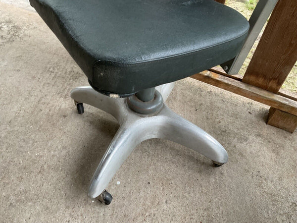 Mid Century Industrial Goodform Aluminum Task Chair Propeller Base