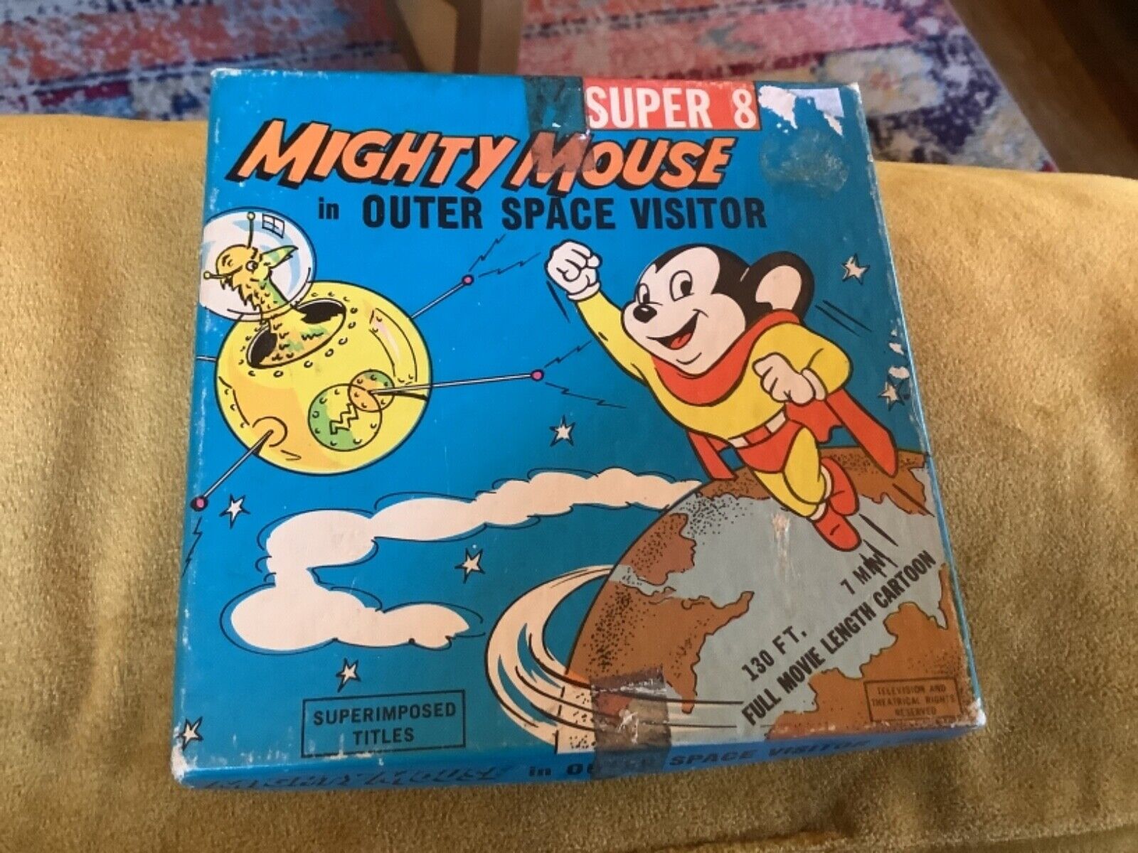 VINTAGE SUPER 8 FILM MIGHTY MOUSE OUTER SPACE VISITOR movie cartoon ken films