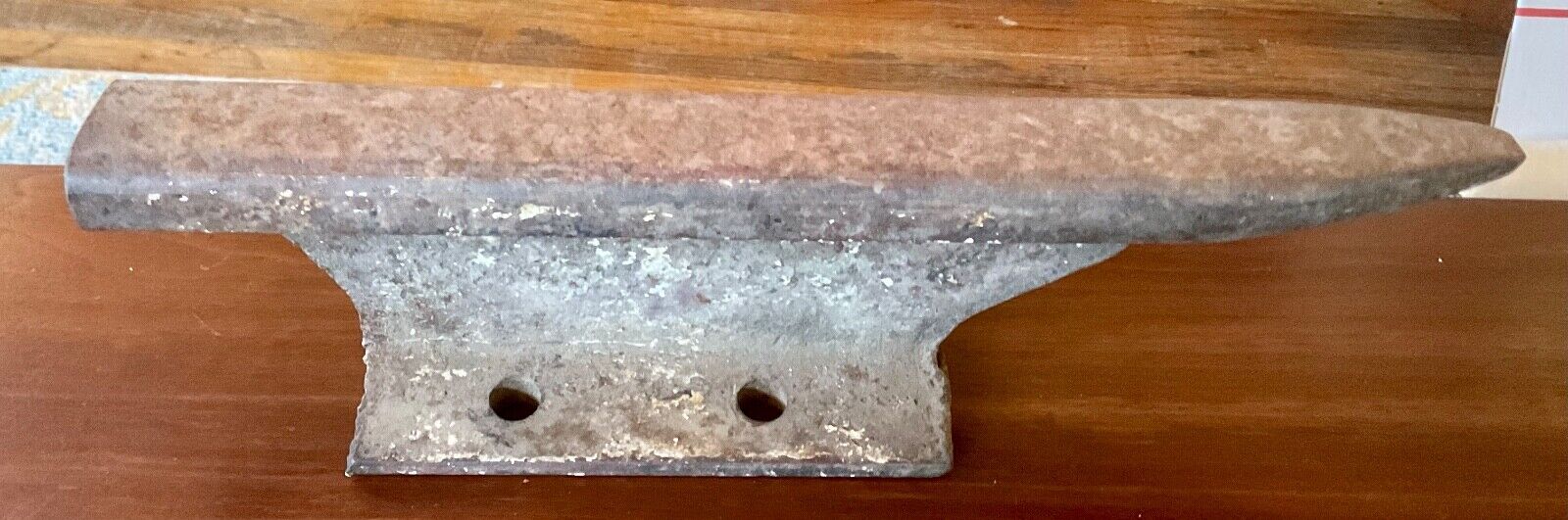 Vintage 10” Railroad Rail Train Track Anvil Collectible Blacksmith Craft 10 Lbs