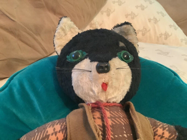 1960's Vintage KITTEN CAT Stuffed Animal Toy