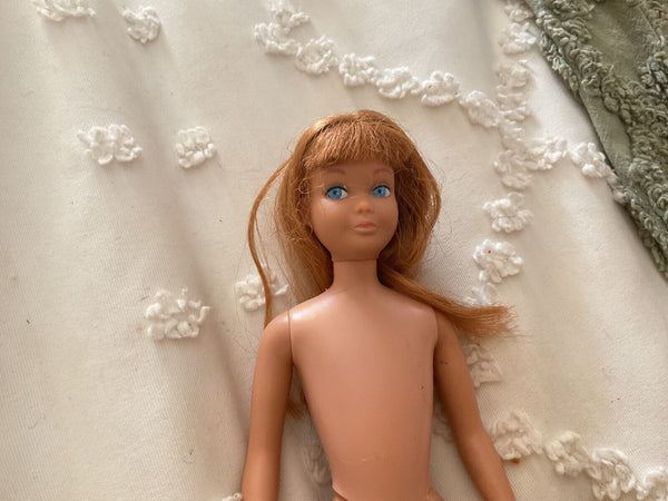 Vtg Mattel Vintage 60s SKIPPER red HAIR Doll Nude