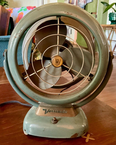 Vintage Atomic Vornado Fan  Mid-Century 1950's Industrial 2 Speed Working mcm