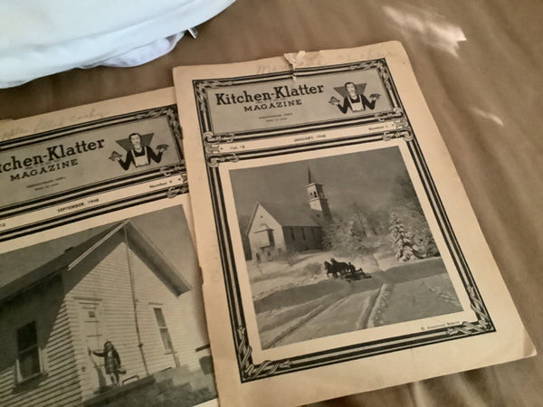 8 vintage Kitchen Klatter Magazines 1948 1949