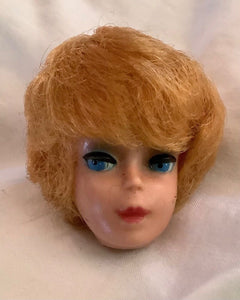 Vintage 1960s Mattel Blonde Bubblecut Barbie Head Only