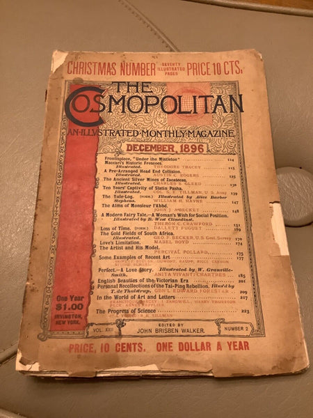 Antique 1896 December Christmas The Cosmopolitan Monthly Magazine No. 2 Vol XXII