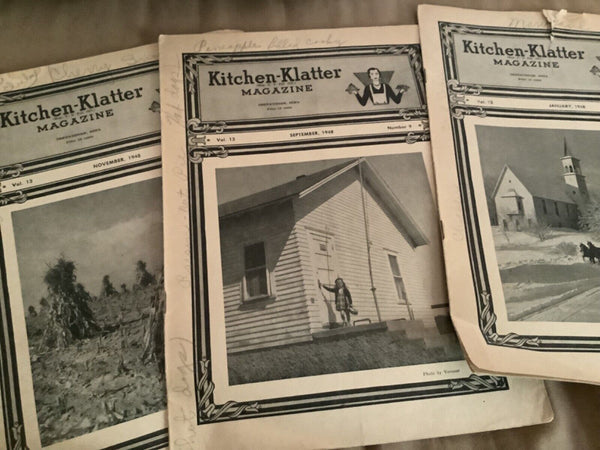 8 vintage Kitchen Klatter Magazines 1948 1949