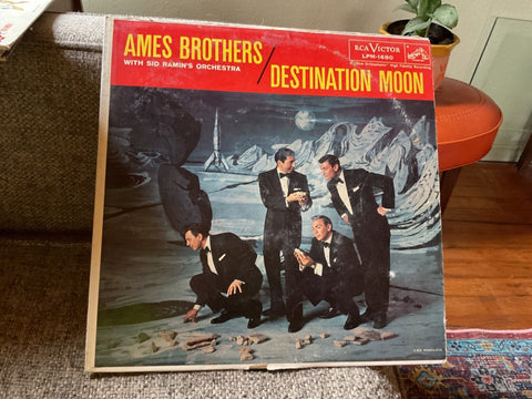 Ames Brothers Destination Moon 1958 Space Age Mono LP VG+ lpm-1680