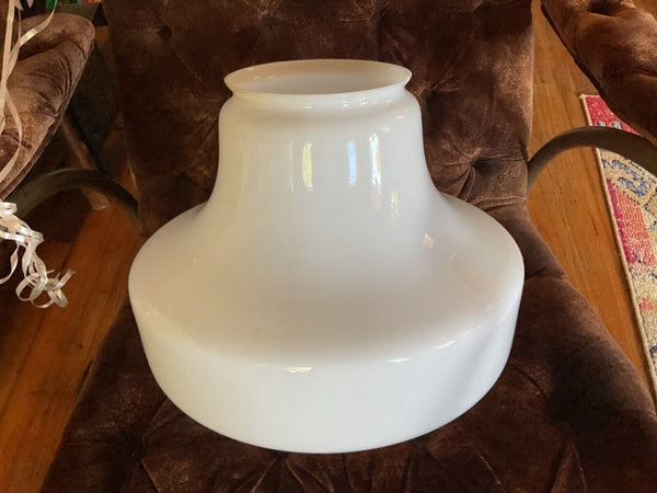 Vintage Antique School House Globe White Milk Glass Light Shade schoolhouse