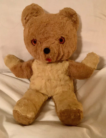 Vtg Plush Carnival Prize Teddy Bear Stuffed Animal 1950s to 1960s