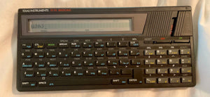 1985 Texas Instruments TI-74 BASICALC Calculator with  Outer Case