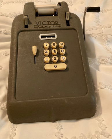 Vintage antique art deco  Victor Bakelite Adding Machine