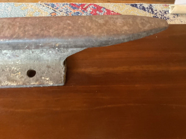 Vintage 10” Railroad Rail Train Track Anvil Collectible Blacksmith Craft 10 Lbs