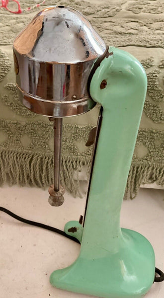 Vintage “Standard” Milkshake Mixer  Works! No cup jade green