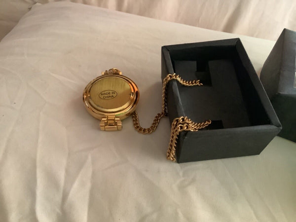 Lotito Pocket Watch in Gold Filled chain Case new in box