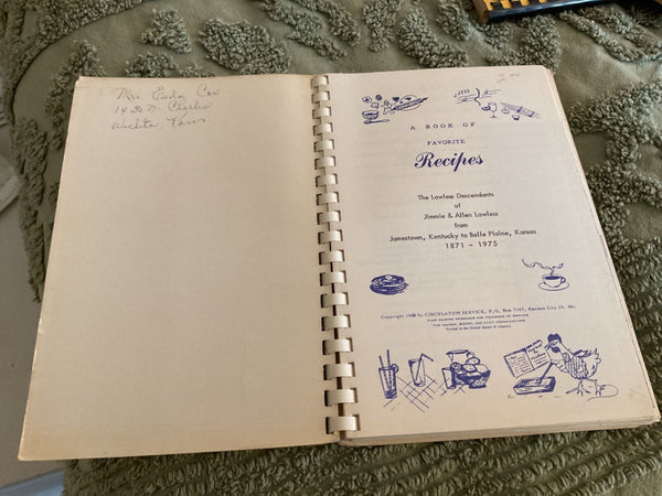 Vintage Bicentennial Cookbook Recipes 1968 Kansas City cook book booklet