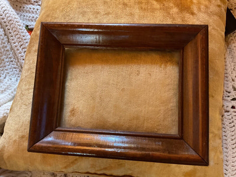 Vintage Wood wooden Picture Frame w/ Glass for 5x7