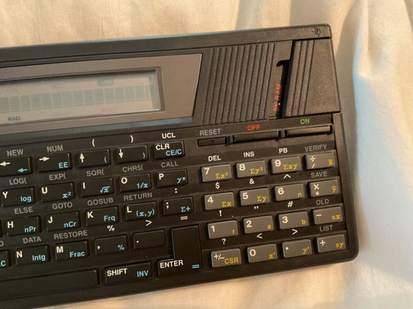 1985 Texas Instruments TI-74 BASICALC Calculator with  Outer Case