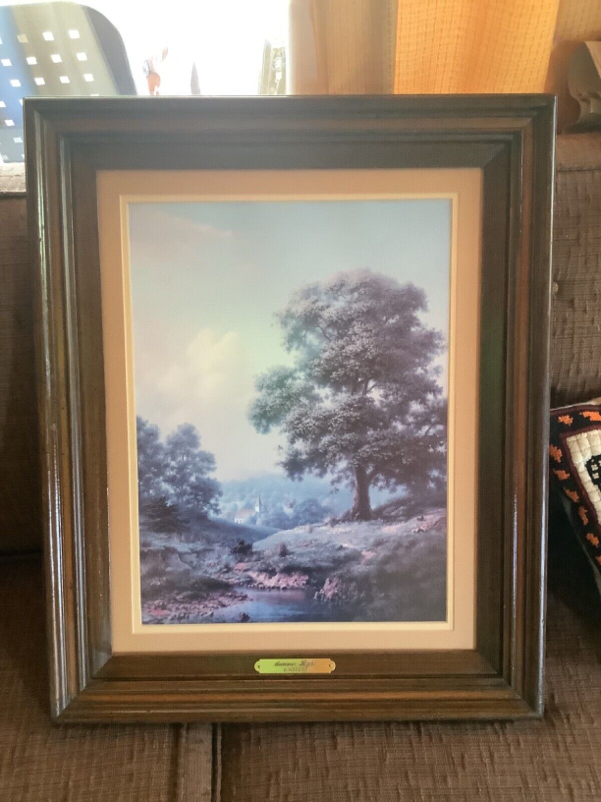 Vtg   print Dalhart Winberg Summer light in wood frame framed
