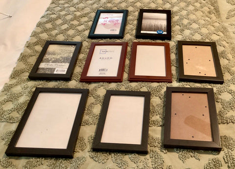 LOT 9 Wood wooden Picture Frames Gallery Wall 4x6