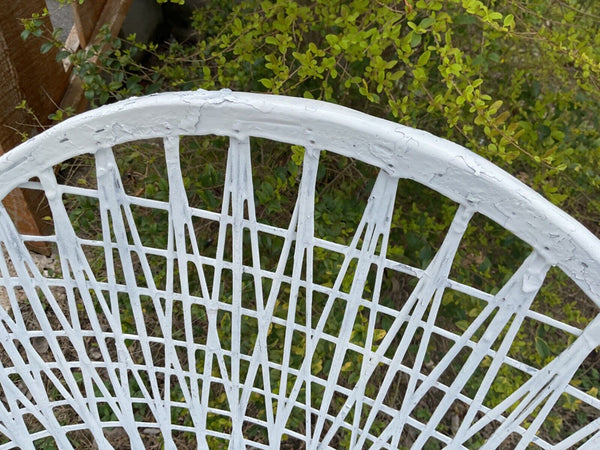 Vtg russell woodard  chair mcm furniture spun fiberglass chair patio lawn modern