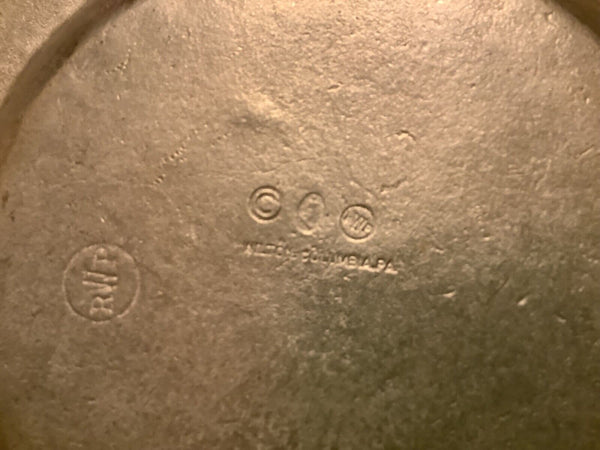 Vintage Wilton Armetale Pewter Childs 9" Plate/Bowl ABC Alphabet 123 Numbers