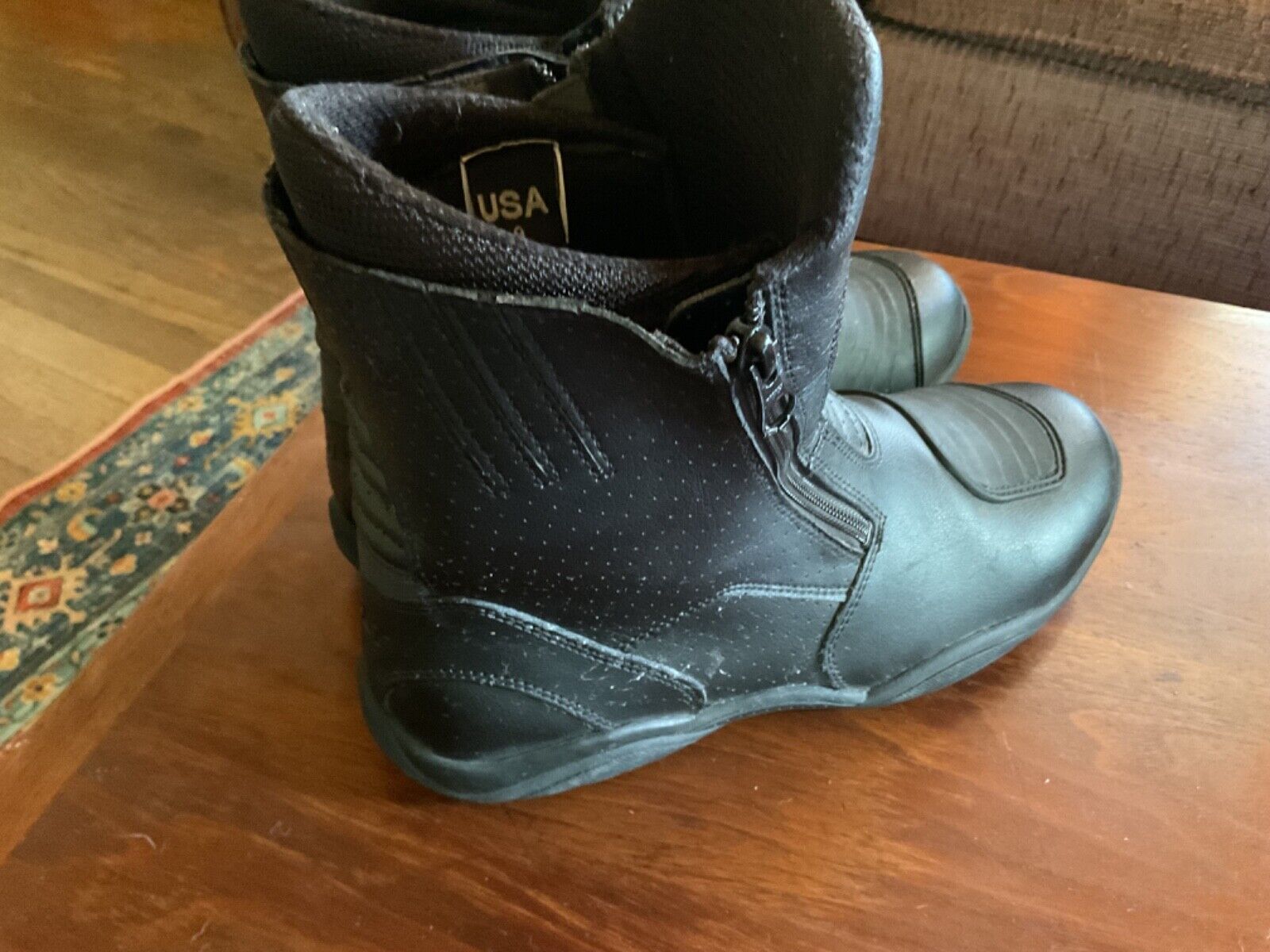 BILT Pro Tourer BT Motorcycle Boots Mens 9 Black Leather 