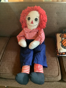 Vtg Raggedy Ann Andy Doll 34 inches