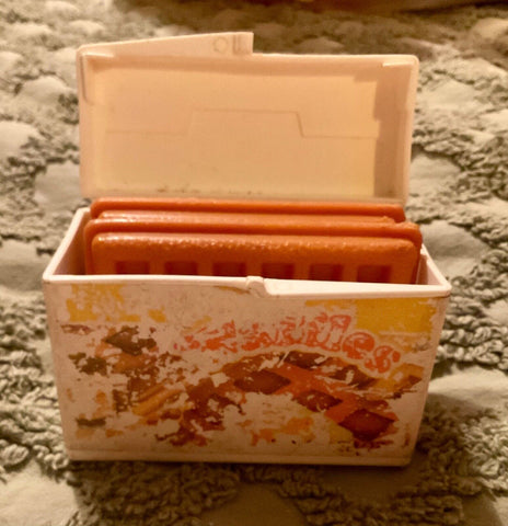 Play Food Fisher Price toy pretend Vintage Waffles with Box